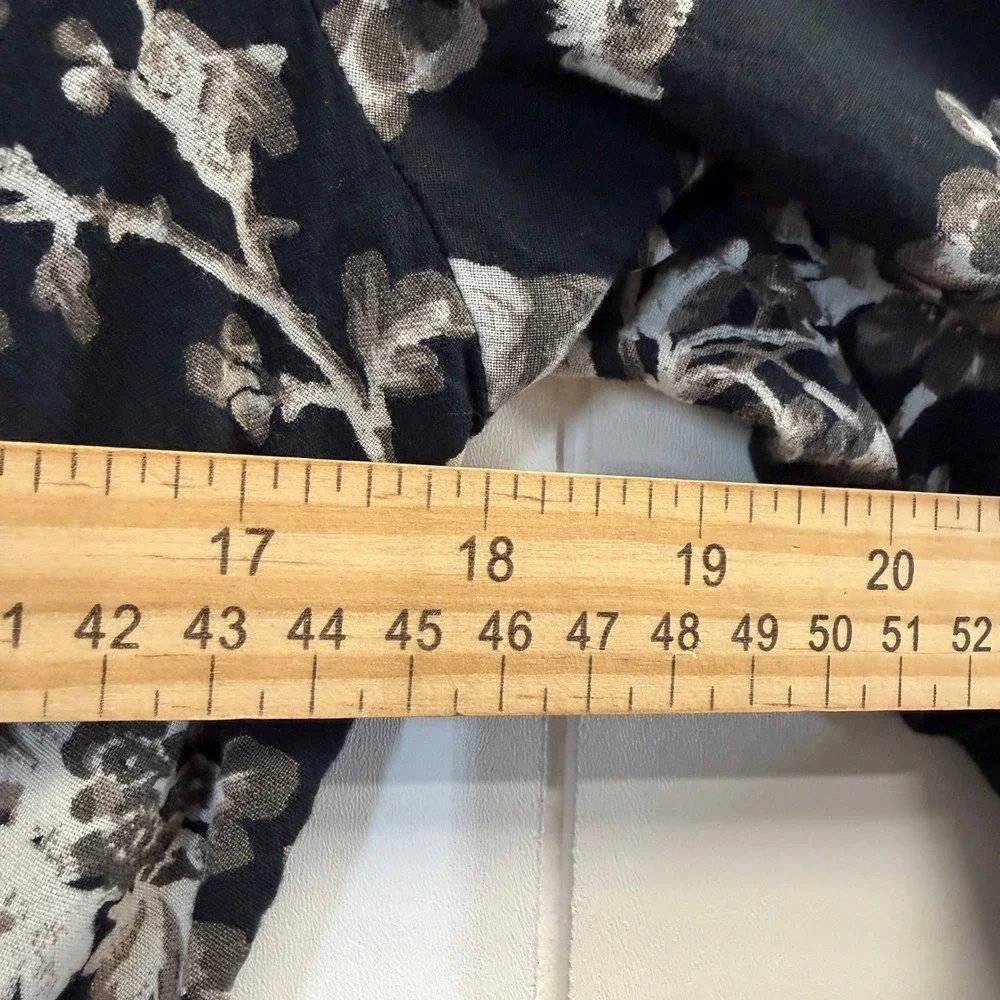 Abercrombie & Fitch Boho Floral Bird Jumpsuit Women Small Cottage Festival Chic